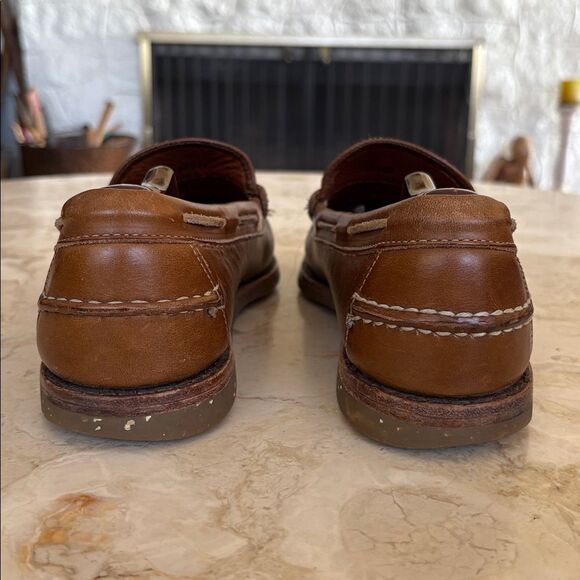 Allen Edmonds McKinley Leather Penny Loafers Deck Shoes - Picture 7 of 13